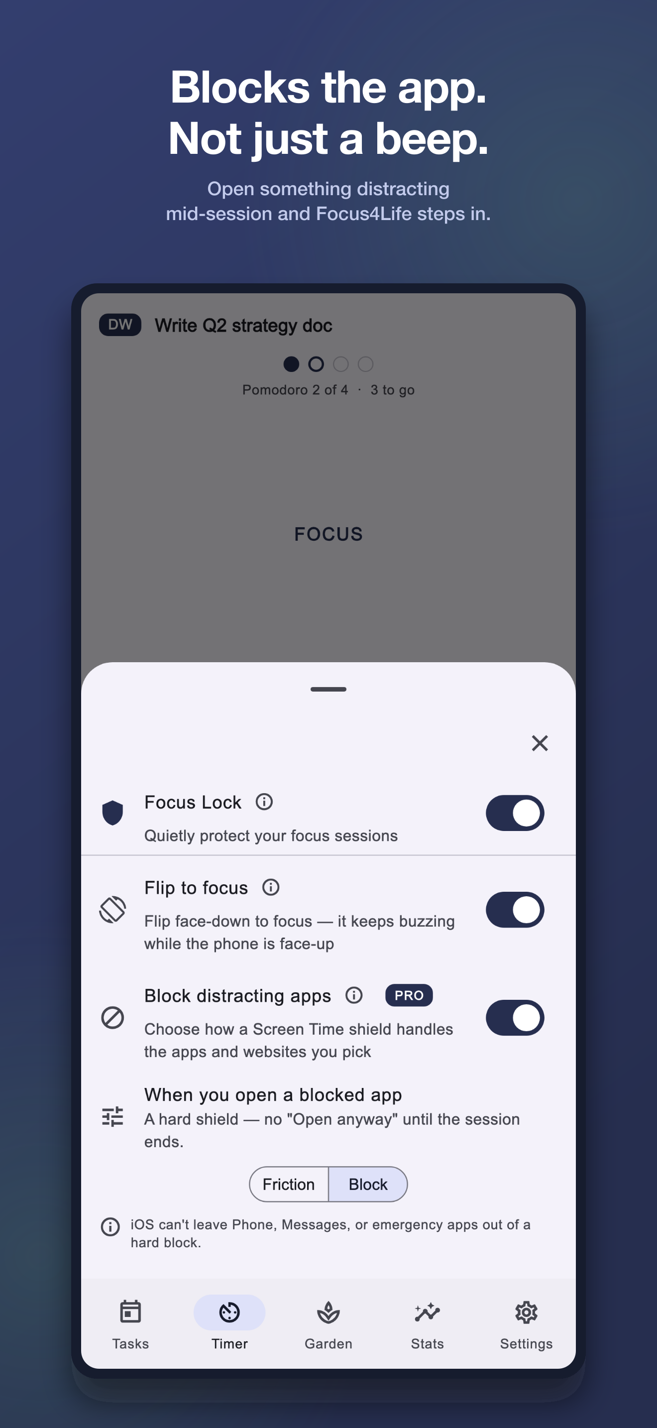 Focus4Life: Pomodoro Timer screenshot 2