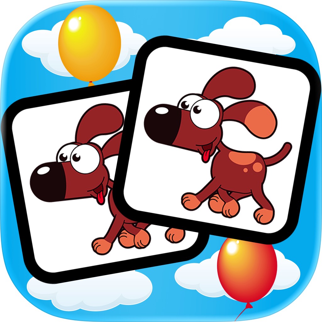 Apple App Store cover for Memory Games with Animals 2