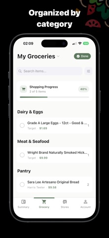 Plateful: Grocery List Budget screenshot