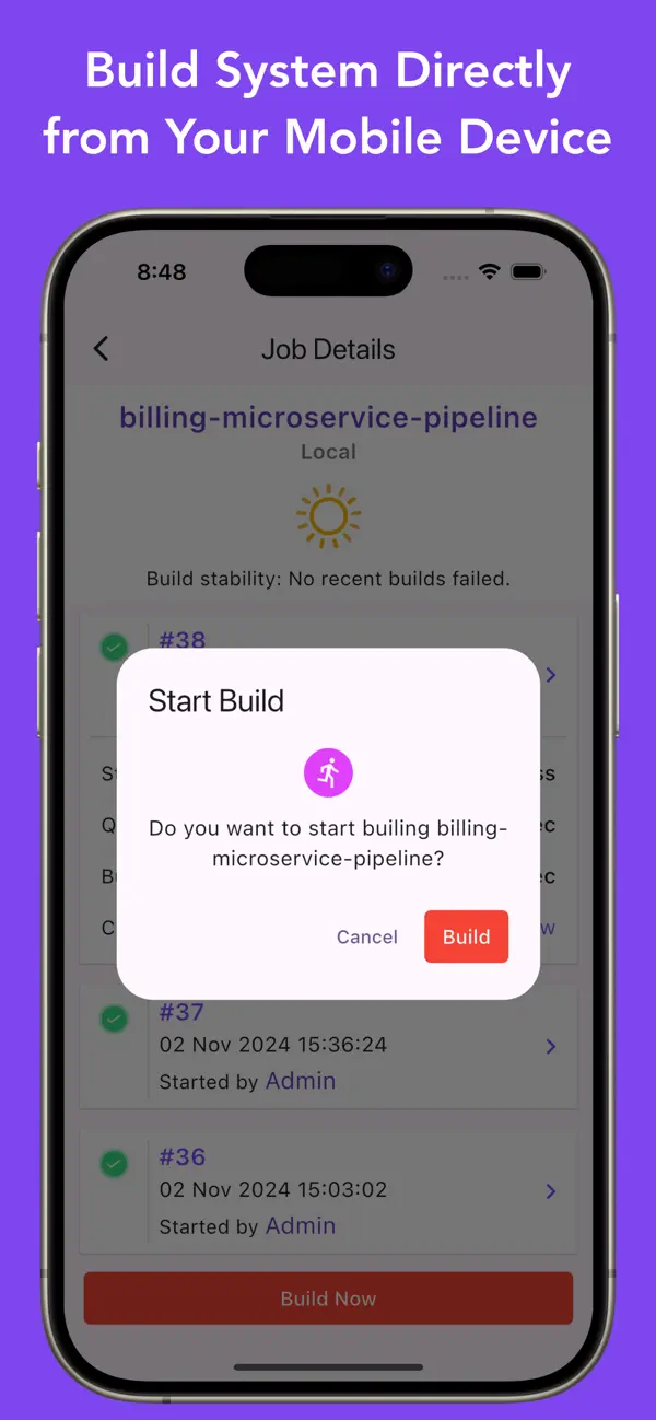 Screenshot #2 pour Servebot for Jenkins