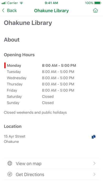 Ruapehu District Libraries Screenshot