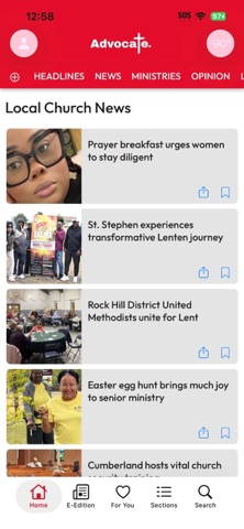 SC United Methodist Advocate screenshot