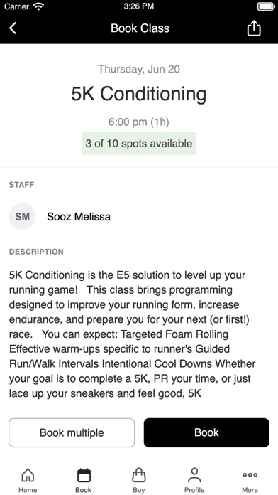 Element Five Fitness Screenshot