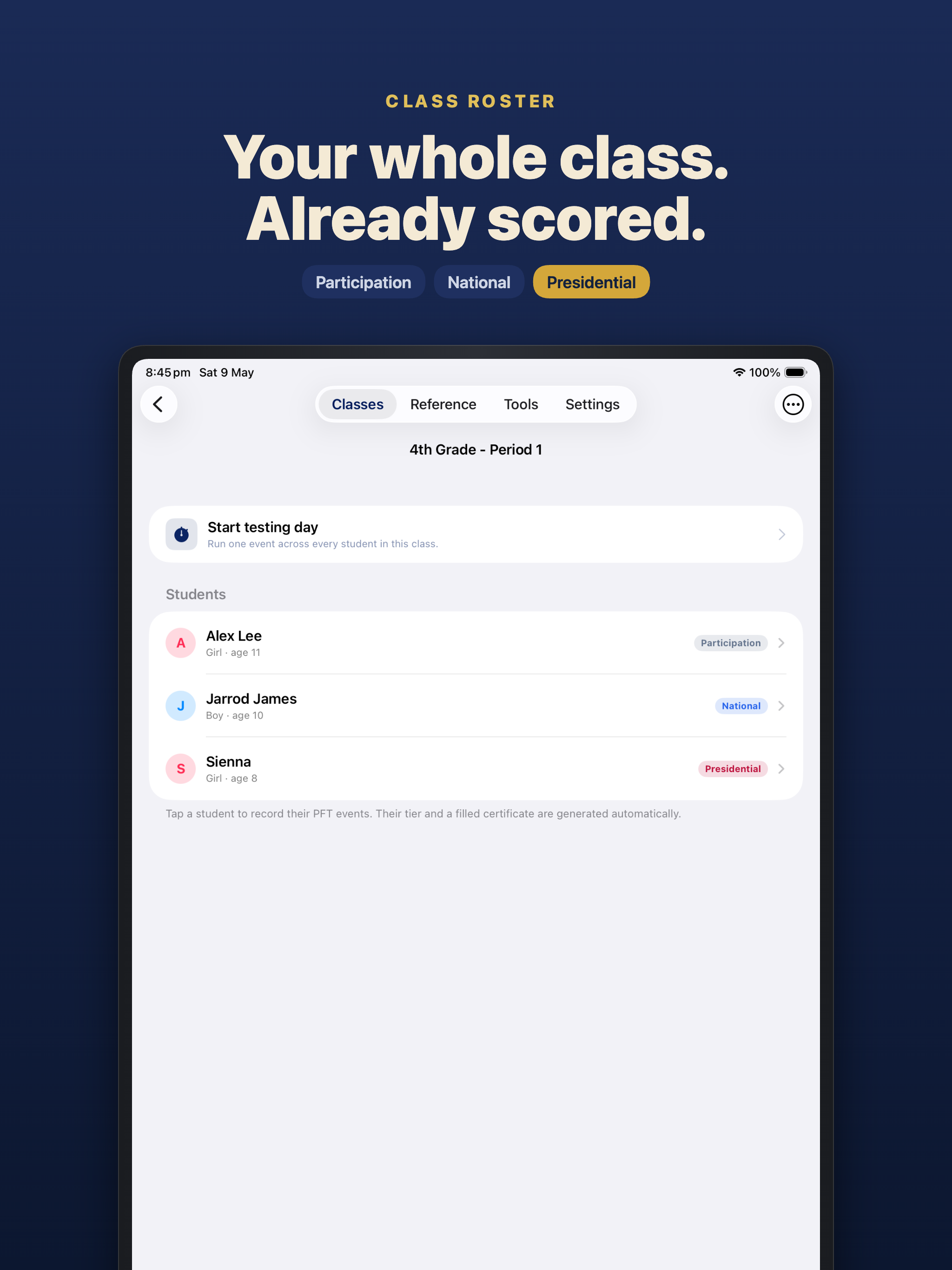 Presidential Fitness Tests screenshot 10