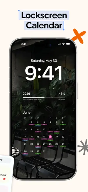 Ink: Lockscreen Calendar, Note iPhone screenshot 2