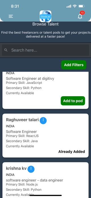 Globl.ai Screenshot 4 of 4