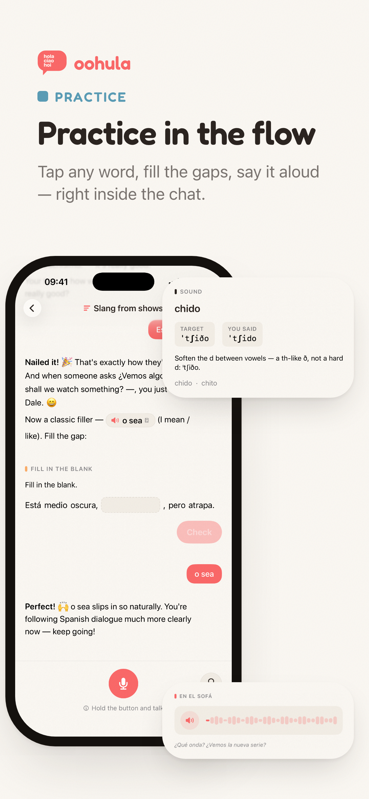 oohula - Language Coach screenshot 3