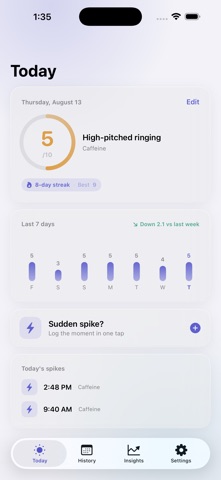 Quieta: Tinnitus Tracker Screenshot 5 of 5