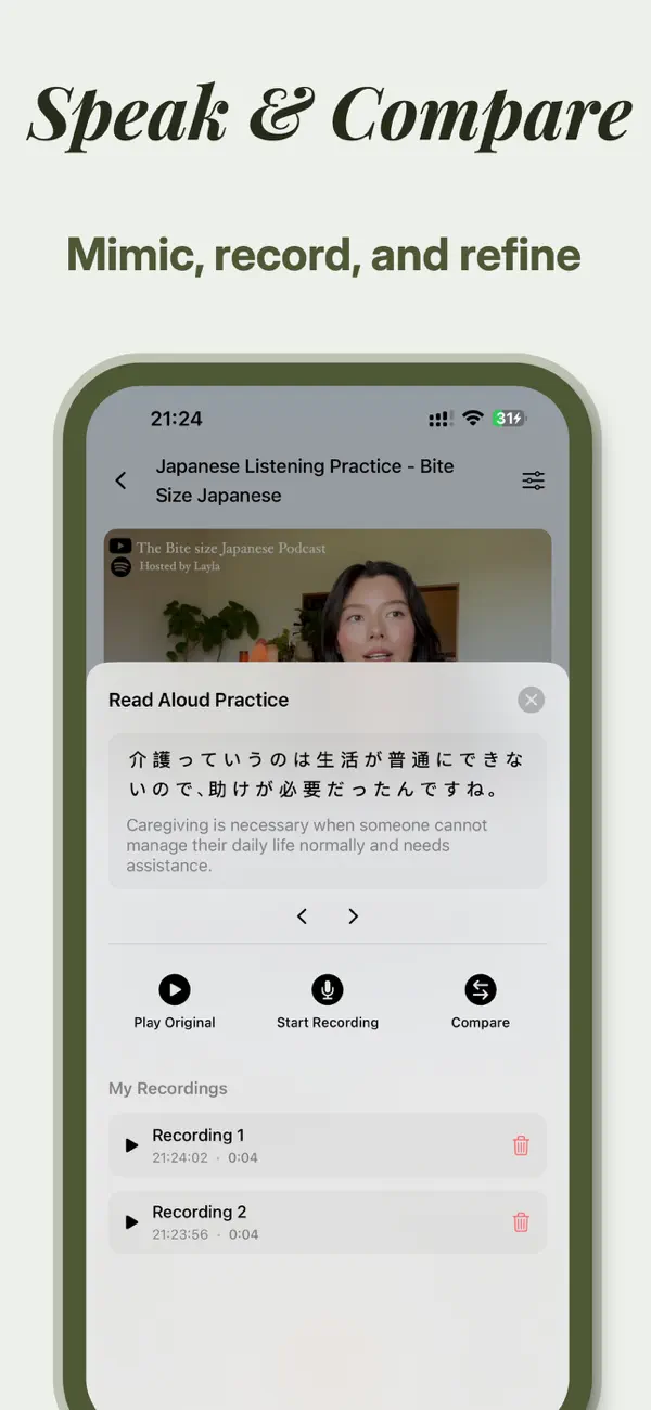 #5. Reloop - AI Transcribe & Speak (iOS) By: 亲强 吴