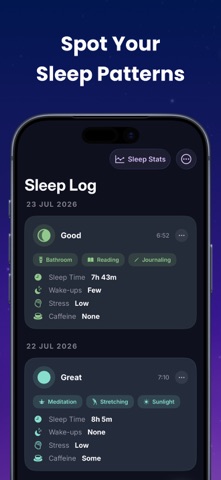 Sleep Sounds & Sleep Log iPhone screenshot