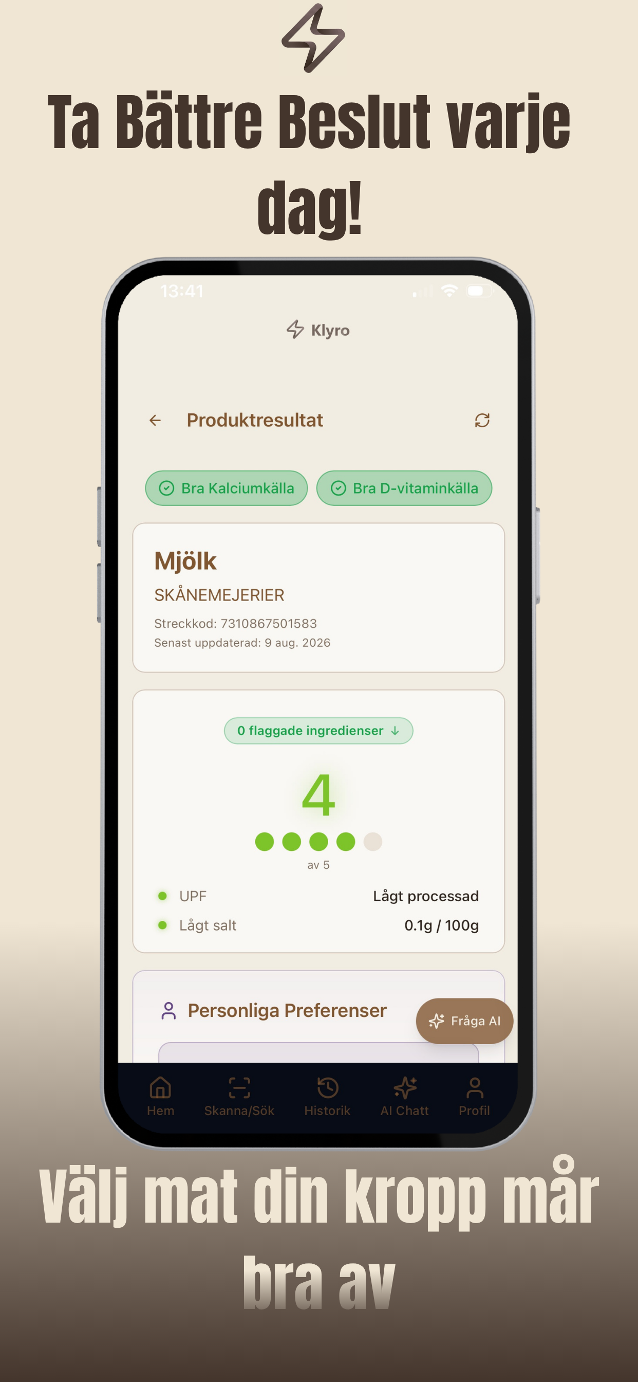 Klyro - Näringskoll screenshot 2