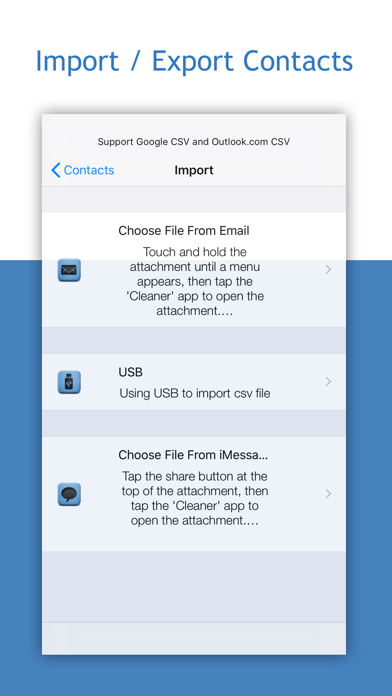 Cleaner - Merge Contacts Screenshot