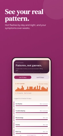 Pausely: Menopause Tracker Screenshot 2 of 5