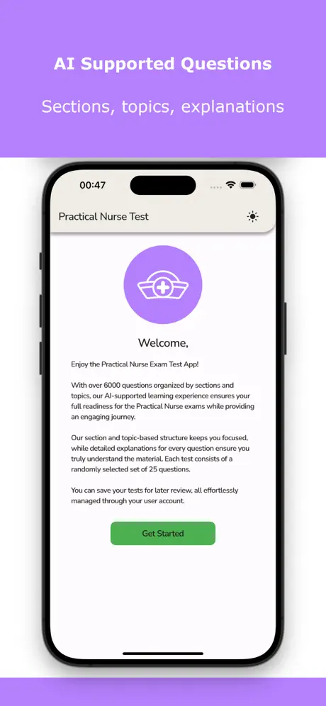 Practical Nurse Exam Test Screenshot 2
