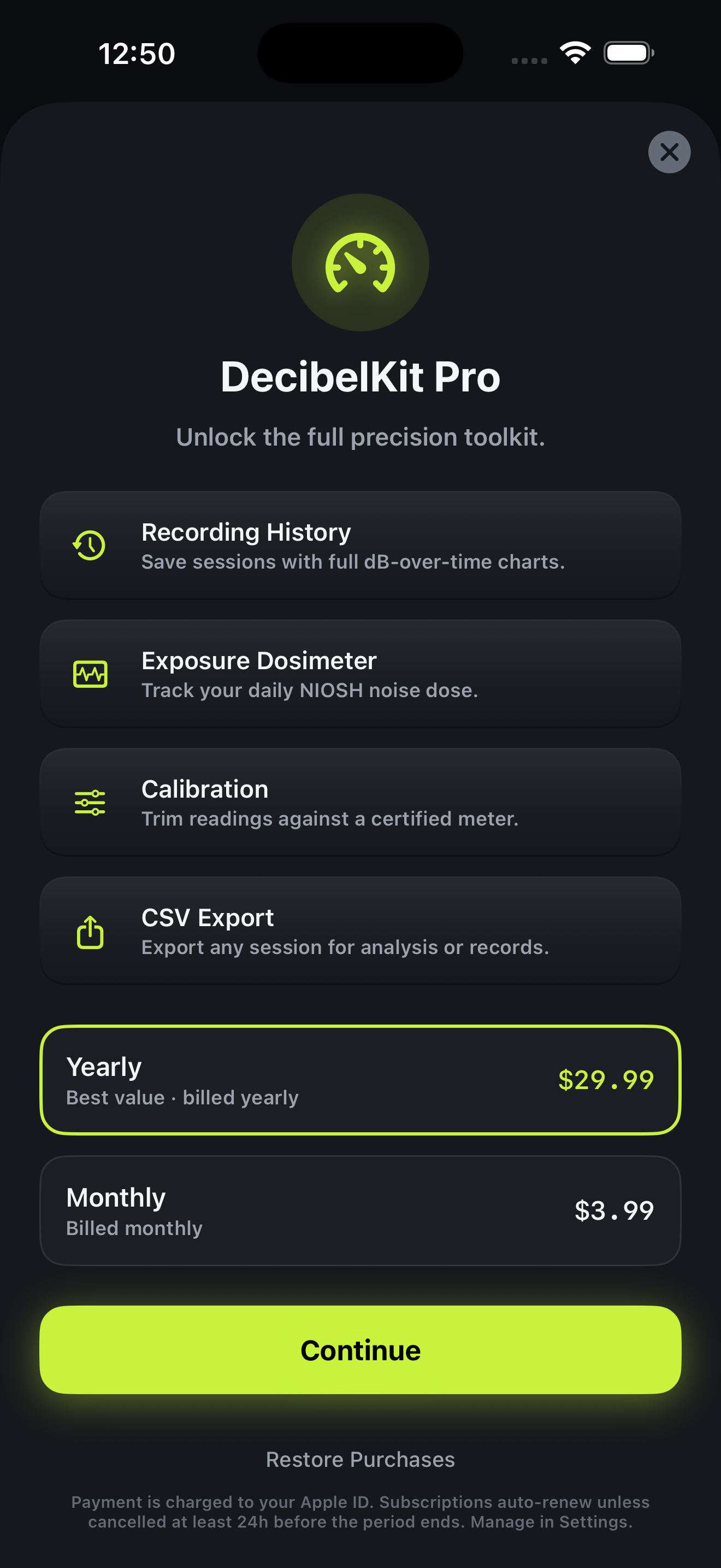 DecibelKit - Sound Meter screenshot 5