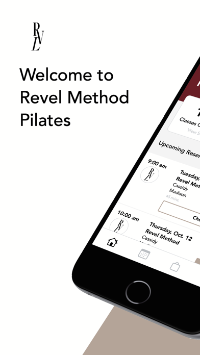 Revel Method Pilates iPhone screenshot 1 - Health & Fitness app