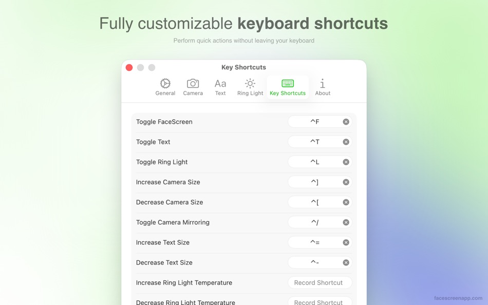 #8. FaceScreen - Desktop Camera (macOS) โดย: Ram Patra
