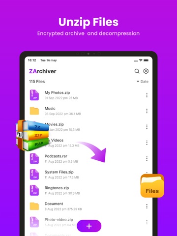 WinRAR - RAR Archiver iPad screenshot
