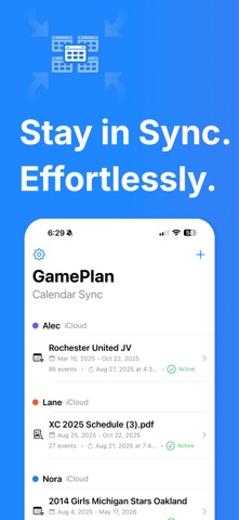 GamePlan: Calendar Syncing Screenshot 1 of 5