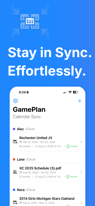 GamePlan: Calendar Syncing Screenshot 1 of 5