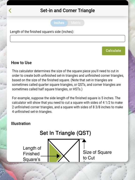 Screenshot #6 pour QuiltingCalc