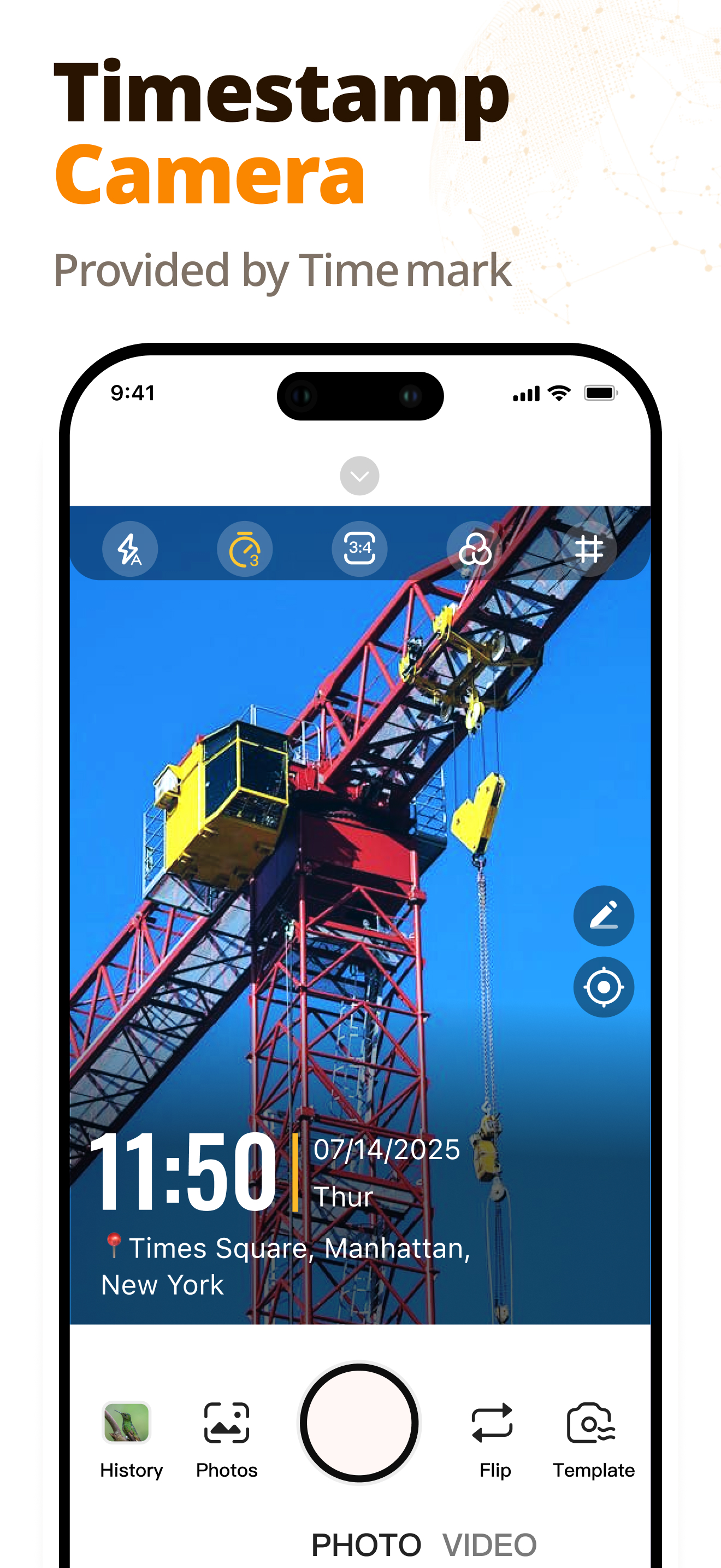 Timestamp Camera Photo&Video