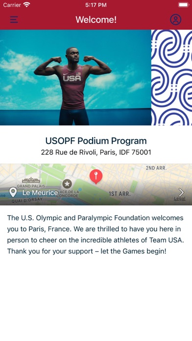 USOPF Games Hospitality Screenshot
