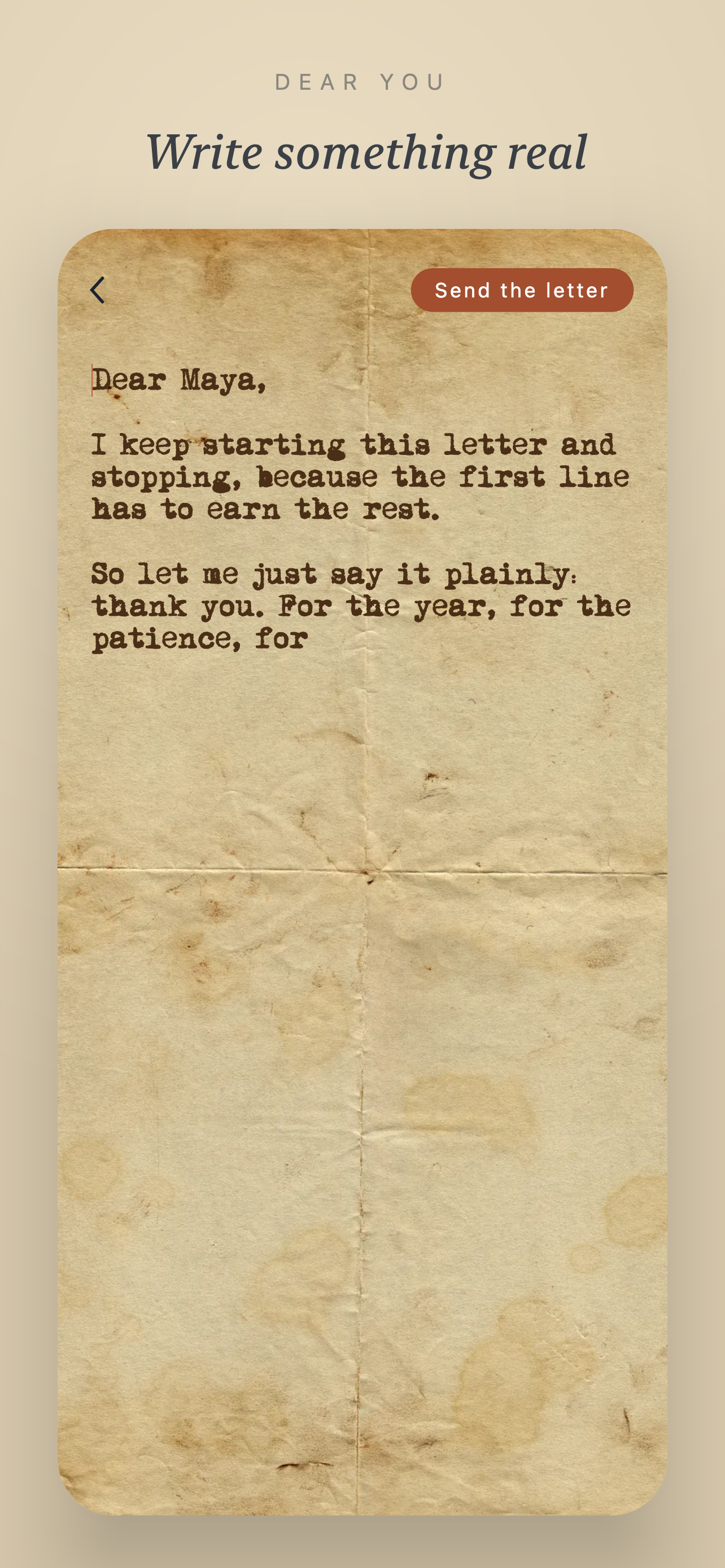 Write A Letter - Wax & Paper screenshot 3