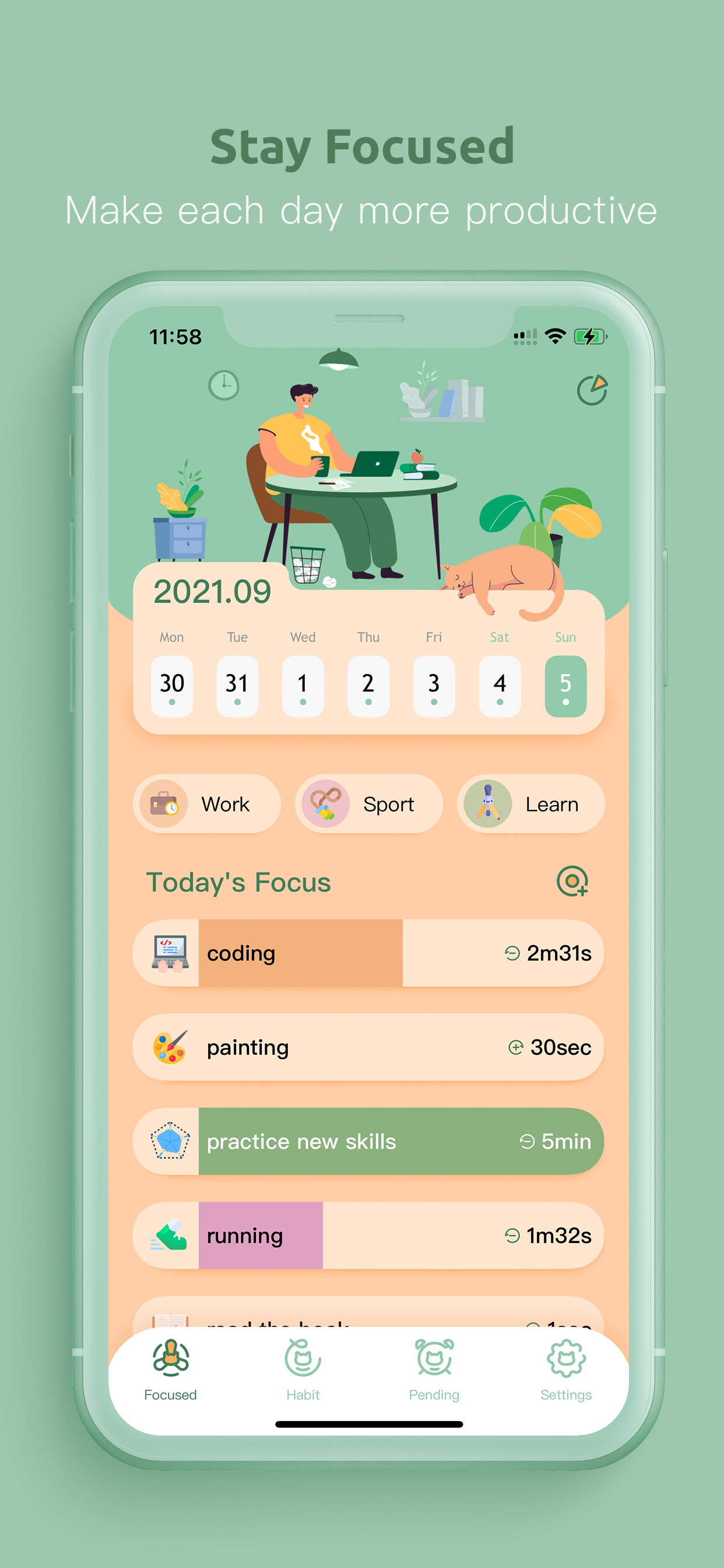 FocusFlow - Focus Todo Habit