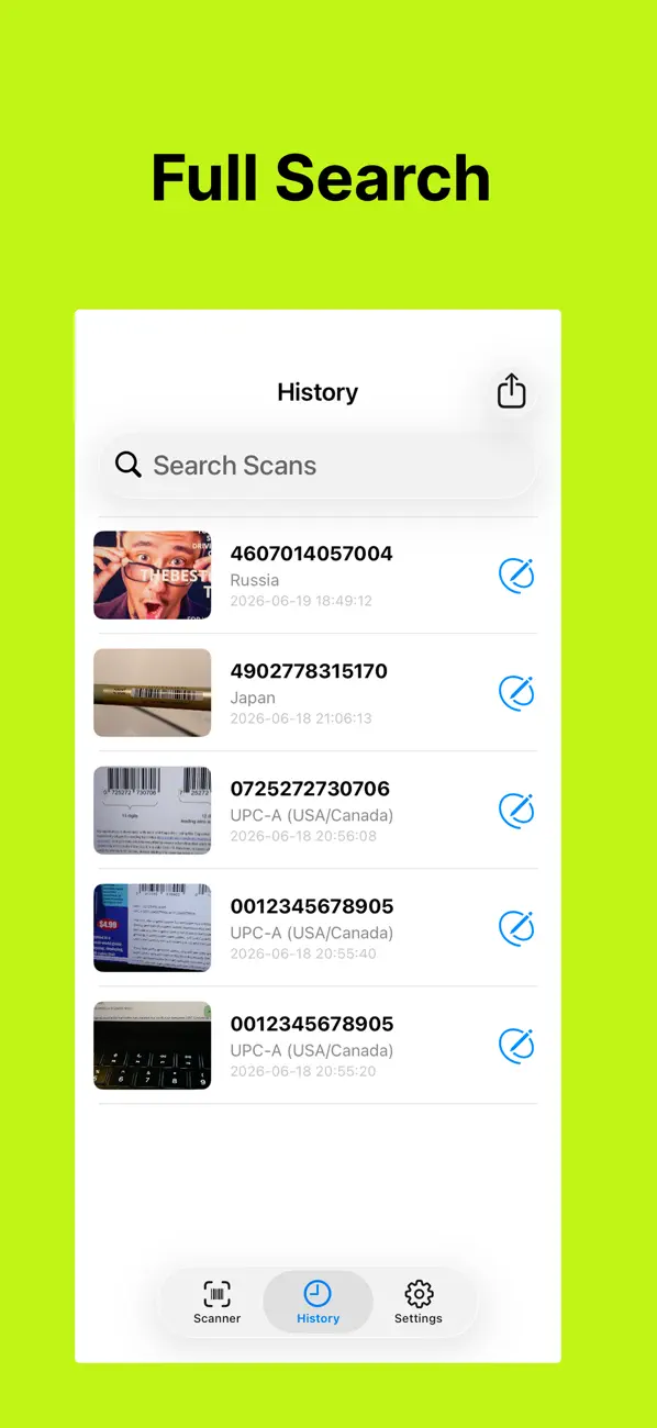 Screenshot #2 pour EAN13 BarcodeScan
