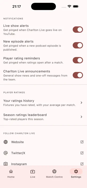 Charlton Live screenshot 7 of 7