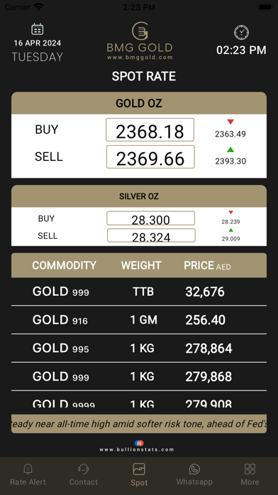 BMG Gold Bullion Screenshot