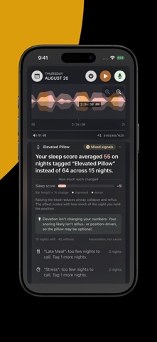 Snore Timeline: Sleep Tracker Screenshot 7 of 9