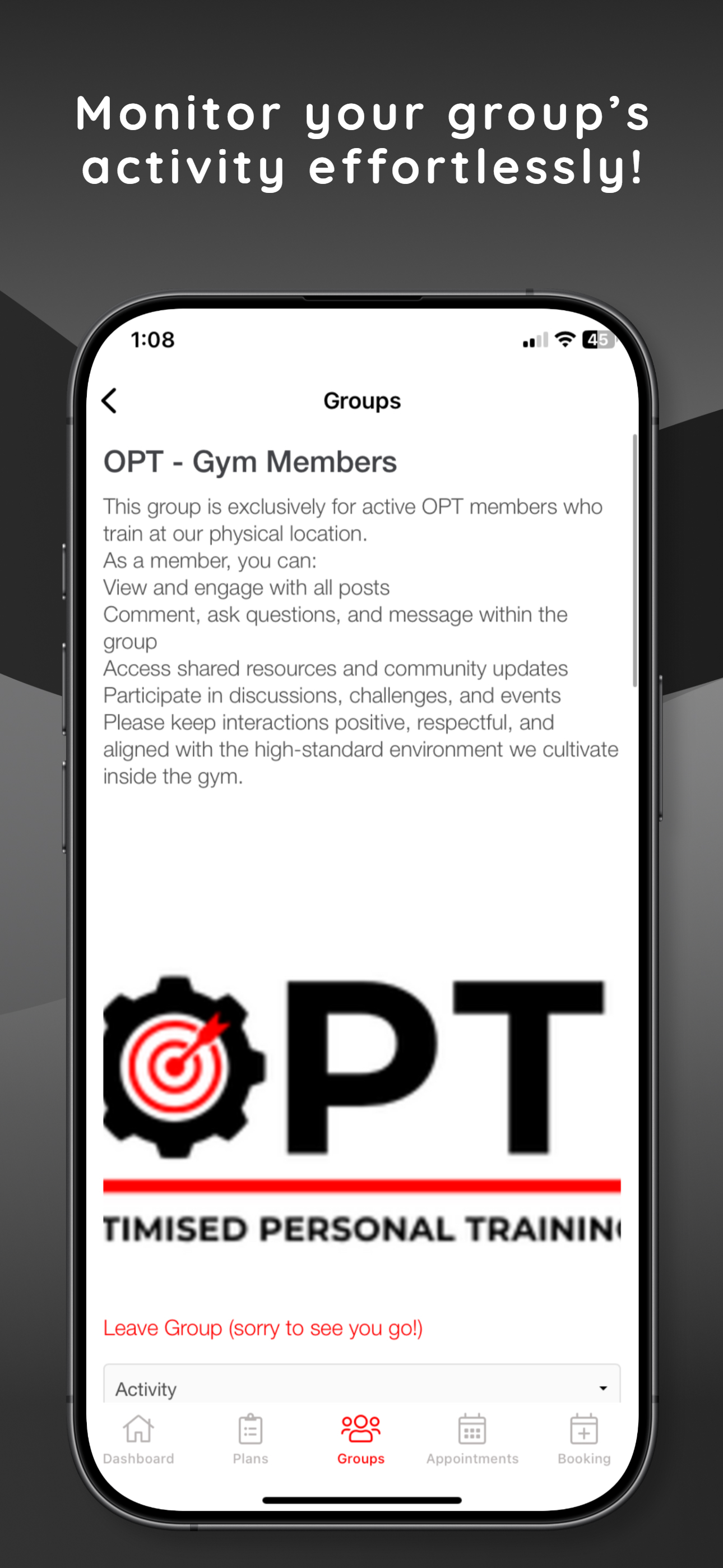 Optimised Personal Training screenshot 8