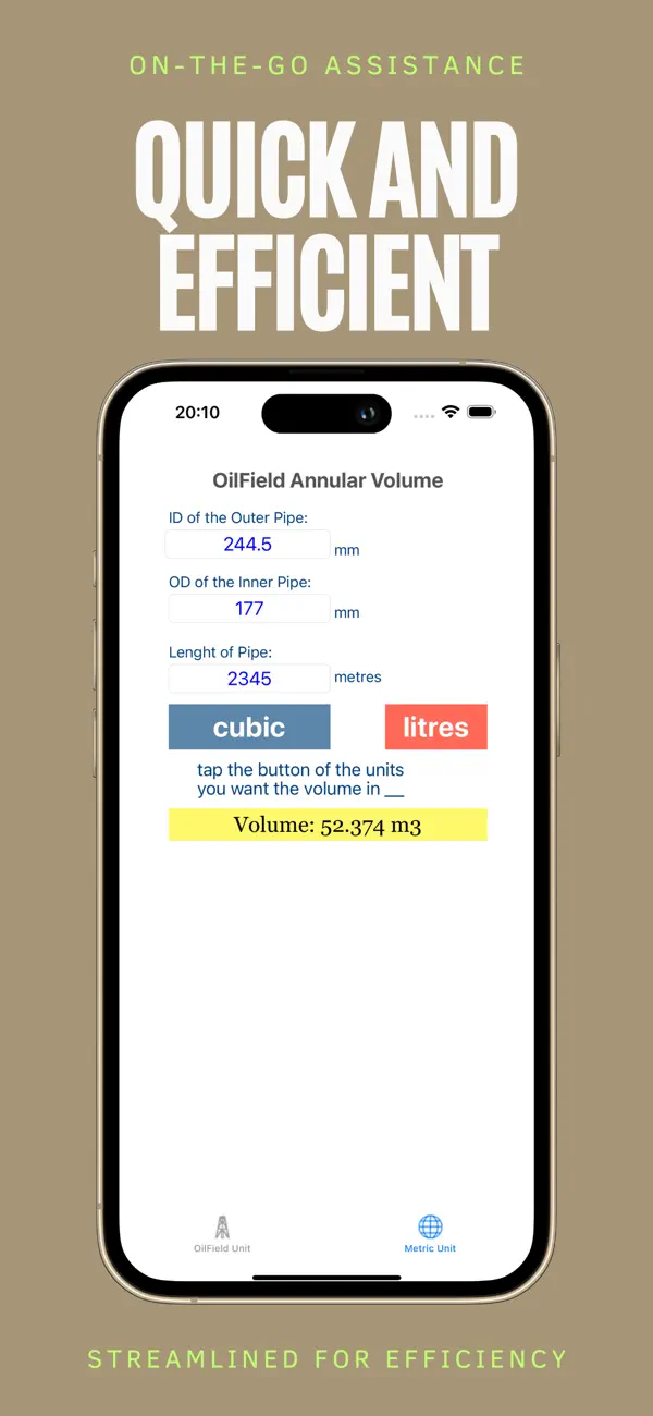 Screenshot #2 pour Annular Volume Calculator