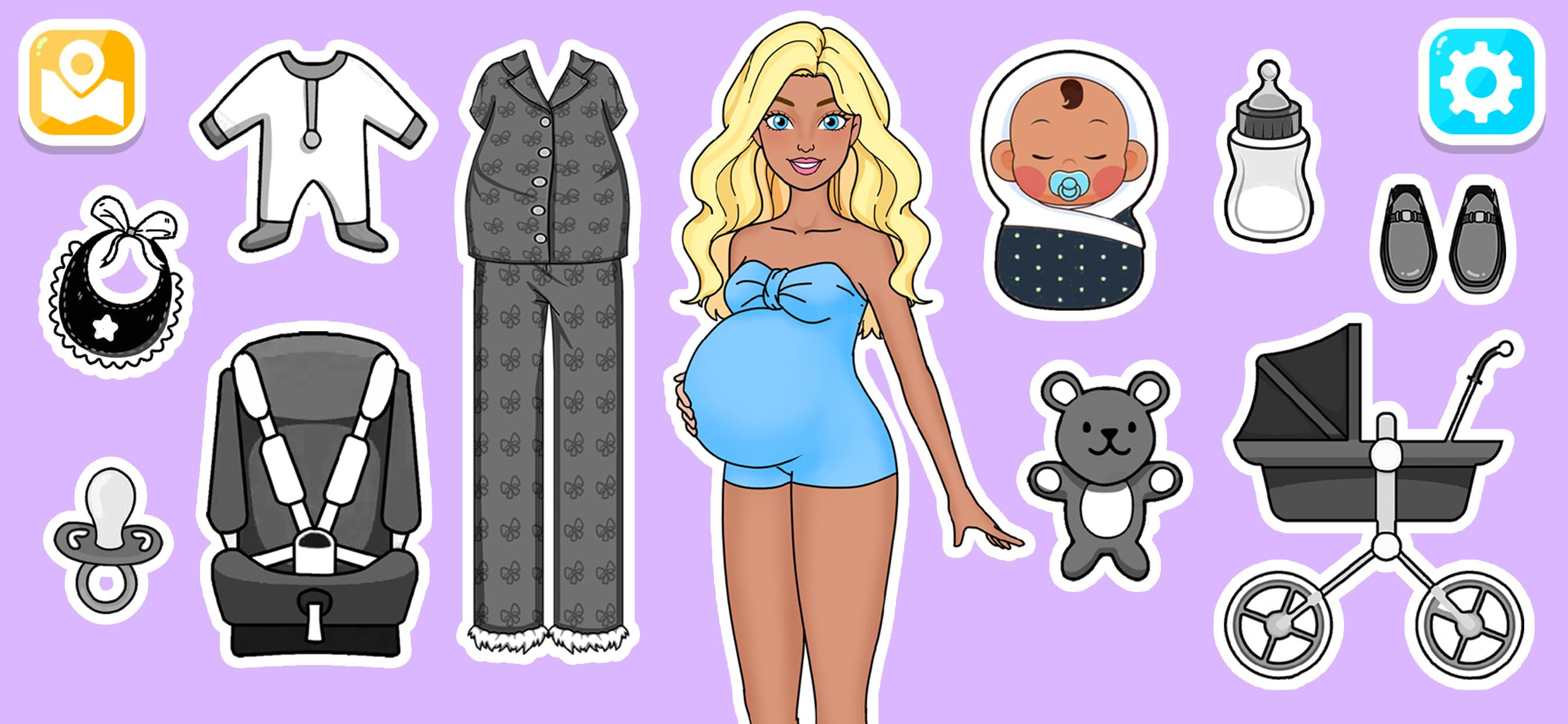 Paper Doll Dress Up DIY Games.