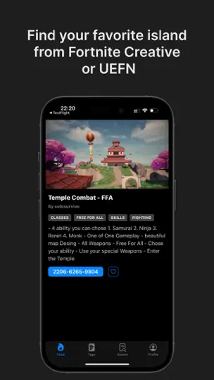 Скриншот Fortfind на iPhone 1