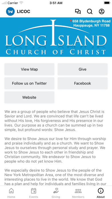 Long Island Church of Christ iPhone screenshot 4 - Education app