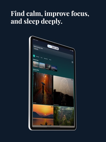 Dozora: Sleep, Calm & Meditate iPad screenshot