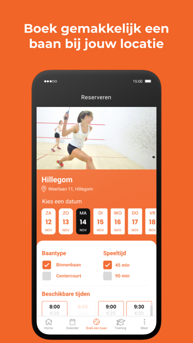Squash en Padel Nederland Screenshot