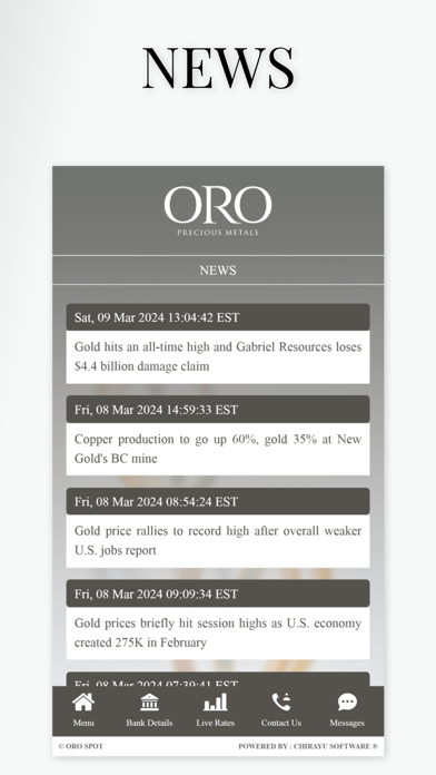 ORO Spot Screenshot
