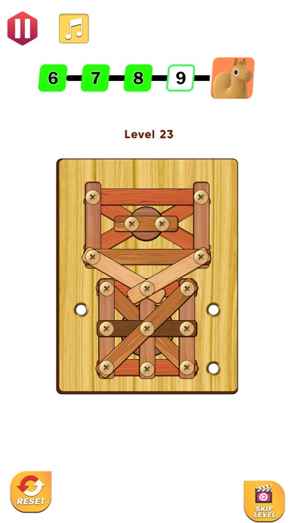 Wood Nuts & Bolts Puzzle 3D