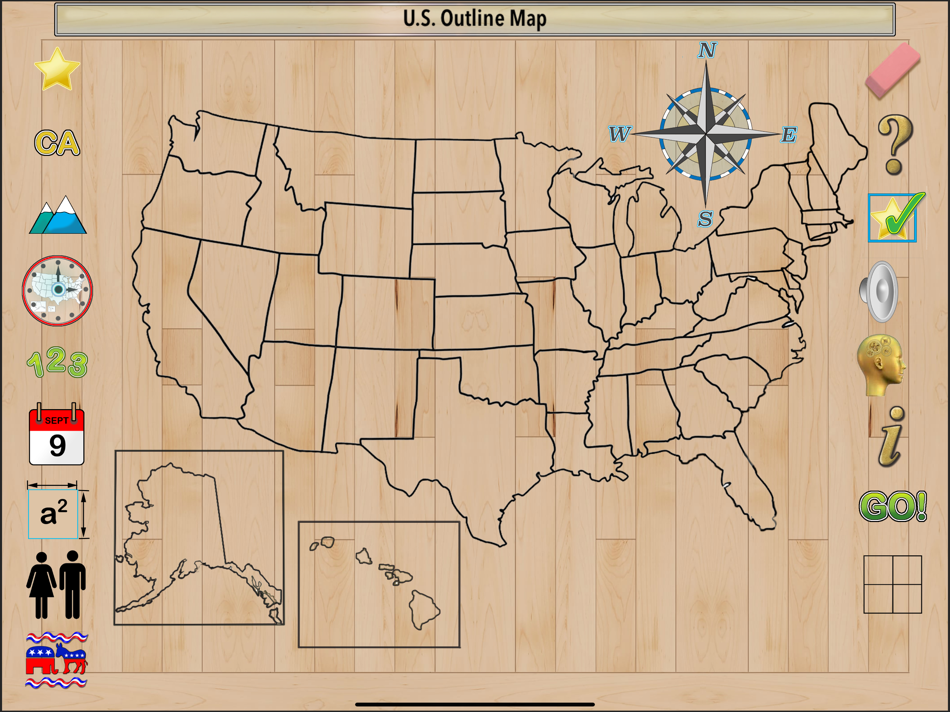 #5. States & Capitals Study Unit (iOS) By: Ventura Educational Systems