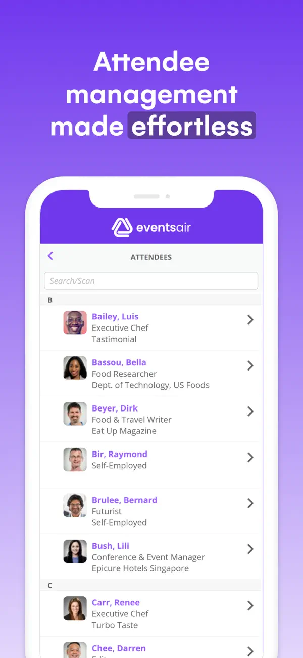 Screenshot #3 pour Organizer App by EventsAir