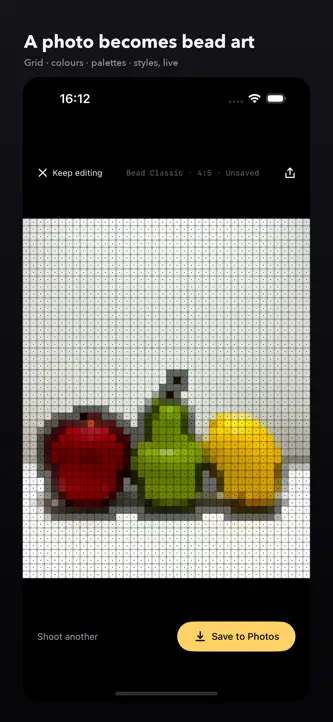 Pixel Bounce: Bead Art Camera screenshot 2