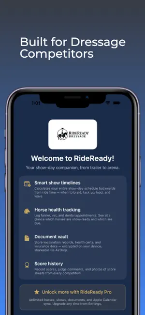 RideReady - Dressage Planner screenshot 1