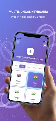 Hindi Voice Typing Keyboard iPhone screenshot