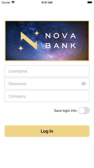 Screenshot 1 of Nova Bank Commercial mRDC App