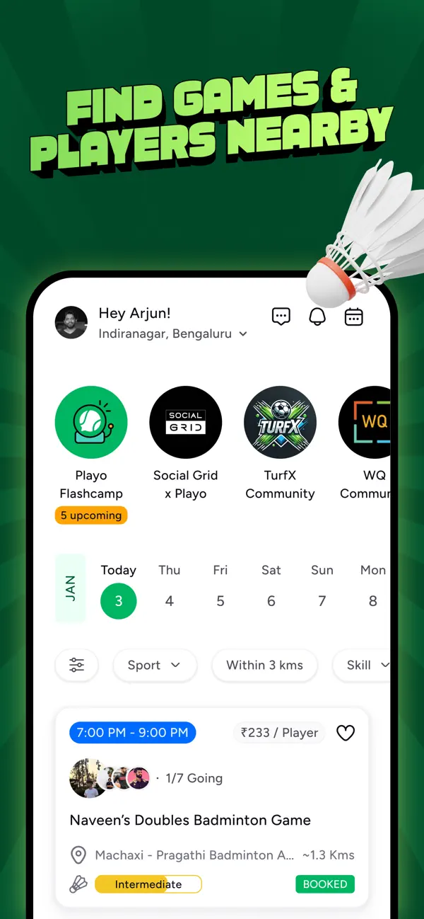 Screenshot #3 pour Playo - Sports Community App