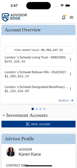AdvisorEngine Demo screenshot 1
